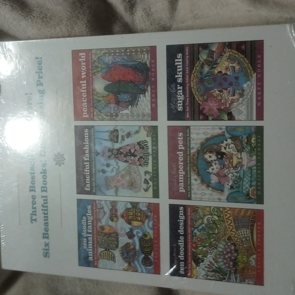 New York Times Bestselling Artists' Adult Coloring 6-Book Box Set - Picture 2 of 2